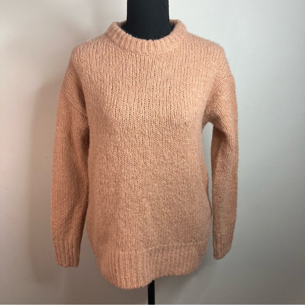 Coral Pink Knit Cosy Sweater by The Babaton Group